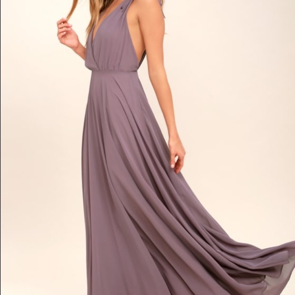 Lulu’s Dusty Purple Bridesmaid Dress